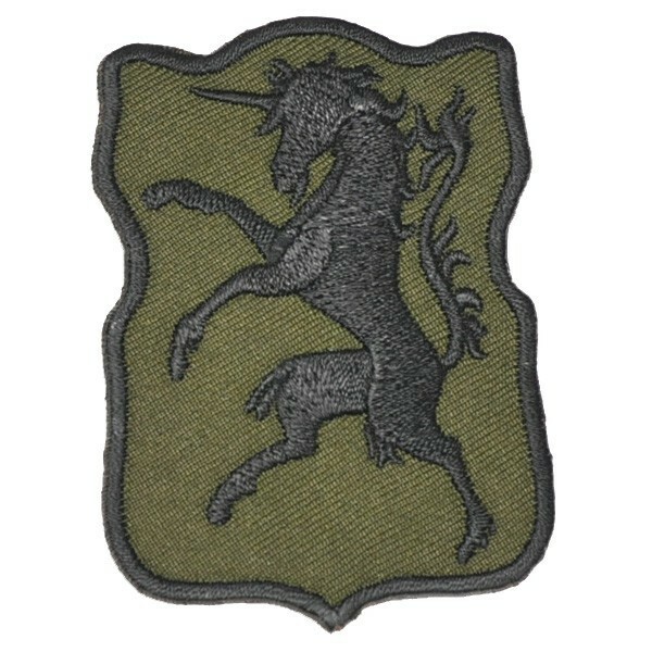 アイロンワッペン・パッチ アメリカ軍 第6騎兵隊章 濃緑＆黒 部隊章