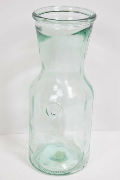 特大 大型 48.5㎝ デキャンタ デカンタ イタリア ガラス ボトル 花瓶 ワイン 水差し インテリア フラワーベース 容器 工芸品 ビン Ha-575N