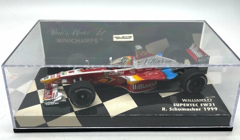 277△MINICHAMPS 1/43 WILLIAMS F1 SUPERTEC FW21 A.Zanardi 1999 ミニチャンプス　ウィリアムズ　ミニカー