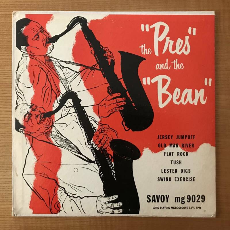 the Pres and the Bean / Lester Young, Coleman Hawkins 　SAVOY MG 9029 10inch original盤