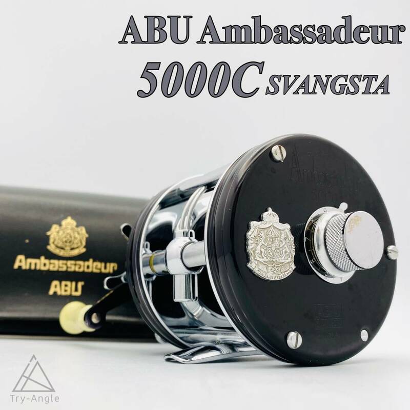 即決◆極希少 ABU アンバサダー 5000C SVANGSTA BigA◆アブガルシア 整備済/オールド/ヴィンテージ/ベイト/右/トップ/バス/レア/ビッグA/波