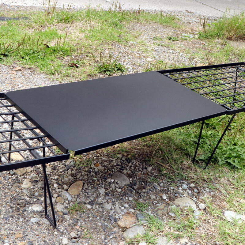 【国内発送・送料無料】フィールドラック用天板（ブラック）×1枚　クッキングテーブル キャンプ テーブル 《Yahooフリマ対応》