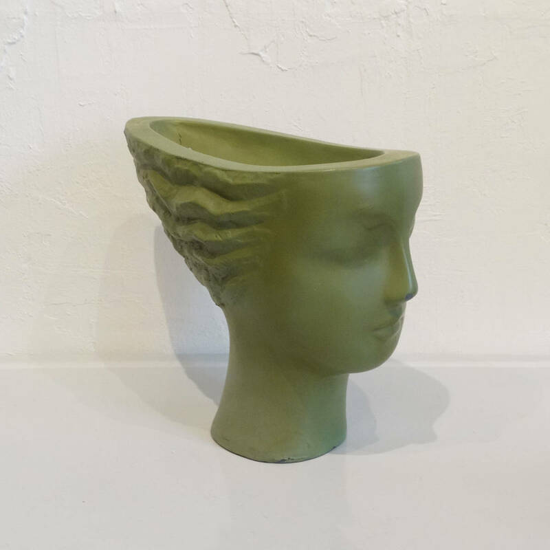 ★Vintage face motif flower vase