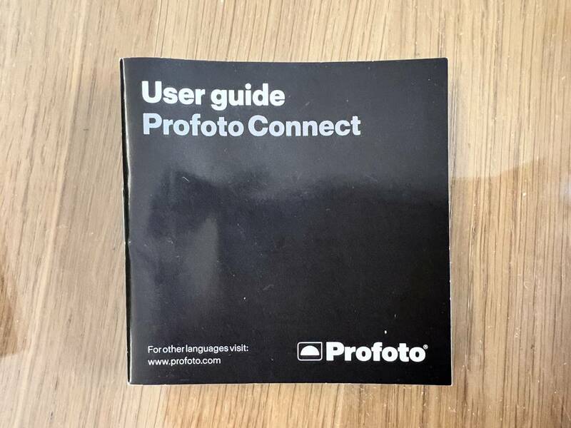 [宅配便/定形外]_プロフォト コネクト Profoto Connect ユーザーマニュアル User guide 未使用