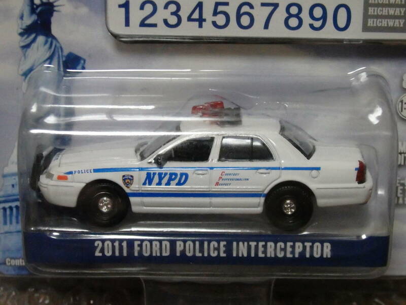 1/64 グリーンライト GL NYPD 2011 FORD POLICE INTERCEPTOR フォード ケース難有