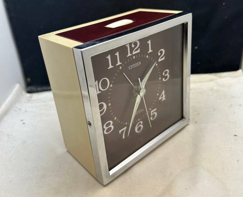70年代 シチズン 手巻き アラーム クロック 時計/ミッドセンチュリー スペースエイジ パントン カルテル