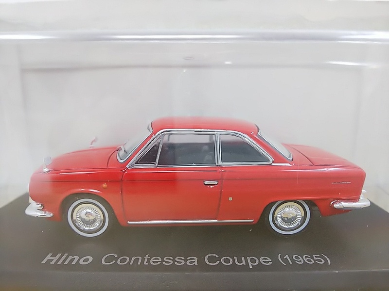 ■ アシェット 1/43 Hino Contessa Coupe (1965) レッド 日野 コンテッサクーペ モデルミニカー