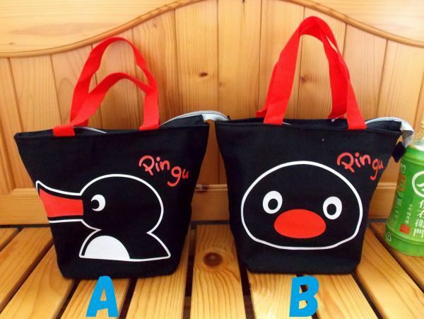 台湾限定★即決♪ 正規品!! かわいい ピングー pingu 手提げバッグ どちらでも1ケ♪