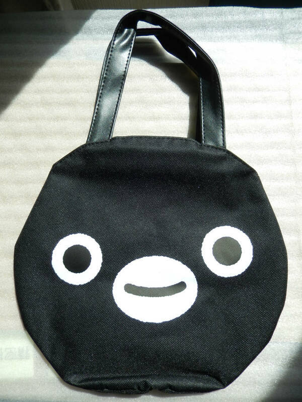 【匿名発送・送料込】 ≪ SUICA ペンギン フェイス形 バック 24ｃｍ ≫ ☆★☆★☆★☆★☆★☆★☆ グッズ スイカ キャラクタ JR ペンコレ