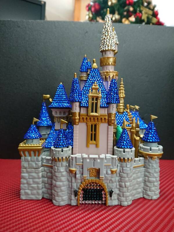 ガラス製ラインストーン加工★シンデレラ城CinderellaCastle■ディズニー■POP!TOWN■Funko■