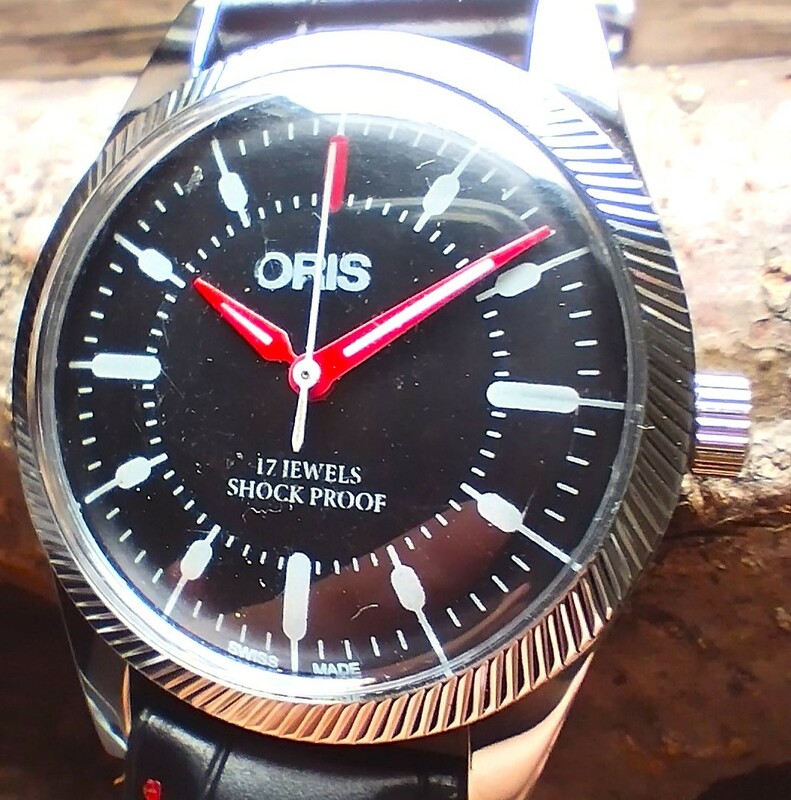 ●希少！●オリス■ORIS 手巻き機械式1980年代ヴィンテージメンズ腕時計アンティーク即納　男性人気ブランド1112c