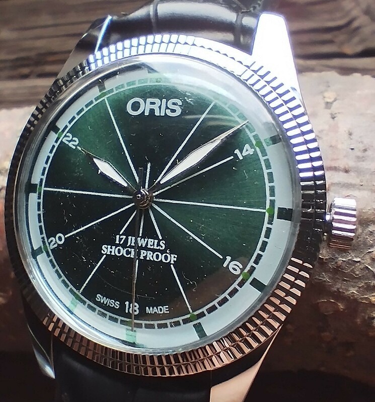 ●希少！●オリス■ORIS 手巻き機械式1980年代ヴィンテージメンズ腕時計アンティーク即納　男性人気ブランド1105j