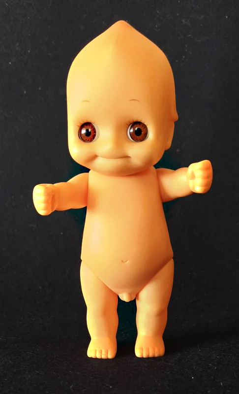 ビンテージ　BANDAIが1986年に販売した日本製　キューピー人形 　ソフビ　高約18cm