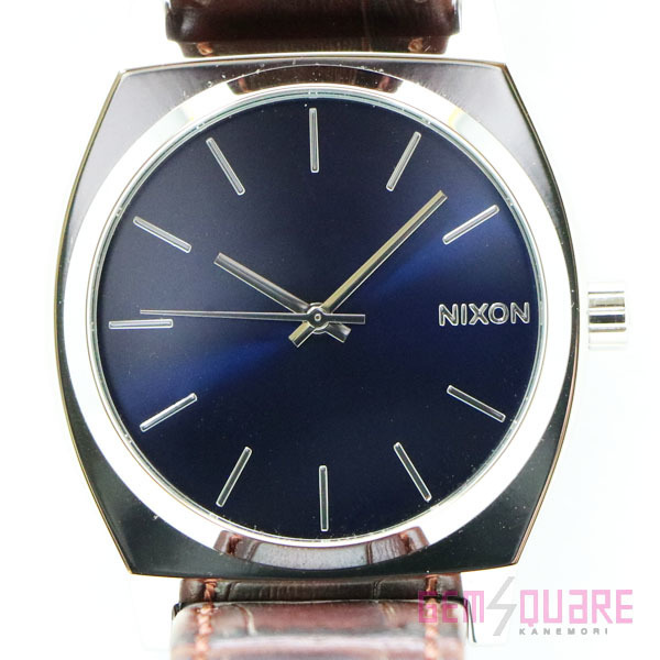 【値下げ交渉可】NIXON タイムテラー クォーツ 腕時計 男 ブルー SS 未使用品 A45-1887