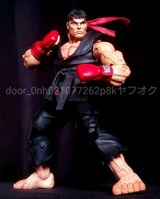 CAPCOM STREET FIGHTER RYU BLACK ACTION FIGURE ストリートファイター リュウ アクションフィギュア