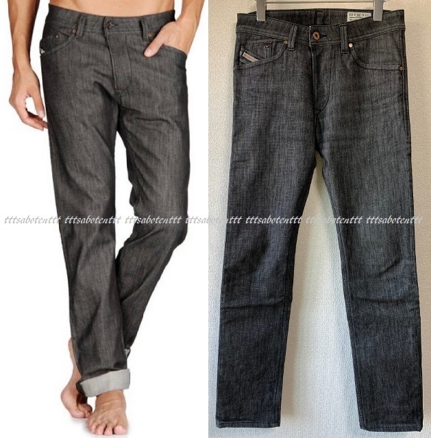 希少 美品 DIESEL TURBO DENIM “DARRON” 0882l_STRETCH REGULAR SLIM-TAPERED ターボデニム パンツ 28 ディーゼル