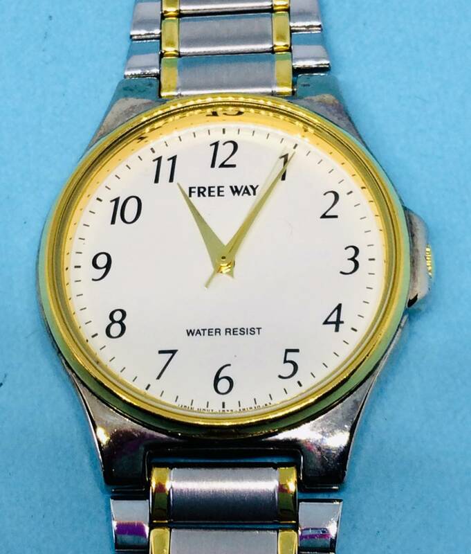(A11)CITIZEN(*'▽')シチズン・フリーウェイ（電池交換済み）S&Gコンビネーションメンズ腕時計USED（送料全国一律185円）素敵な時計です。