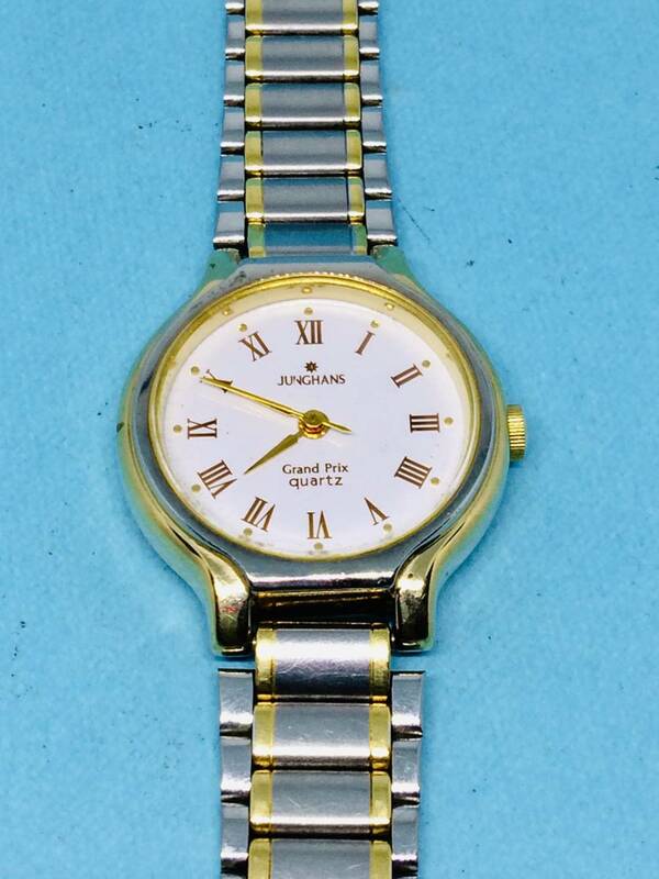 (A14)スイス(*'▽')SWISS・ユンハンス・JUNGHANS（電池交換済み）S&G・レディス腕時計USED（送料全国一律185円）素敵な高級時計です。