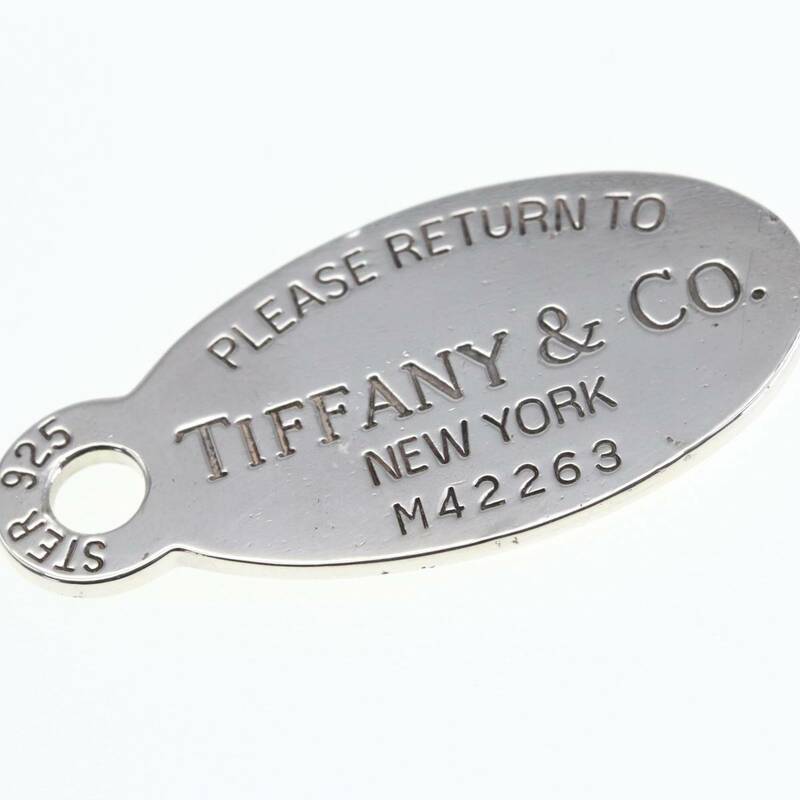 ティファニー リターントゥ プレート 925 タグ ネックレストップ ペンダント シルバー Tiffany & Co.
