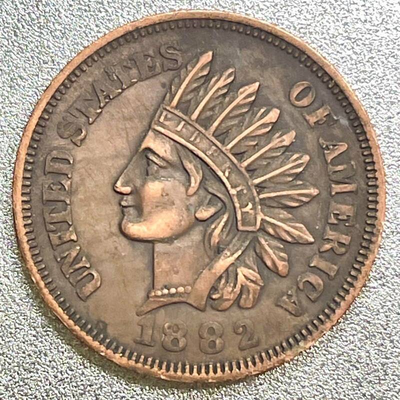 インディアンヘッド 1セント 1882年 ペニー　レプリカコイン　#SP