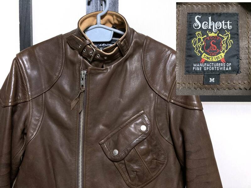 ショット モーターサイクルコート / SCHOTT Leather Riders Motorcycle Jacket レザー 革 皮 ライダース ジャケット 