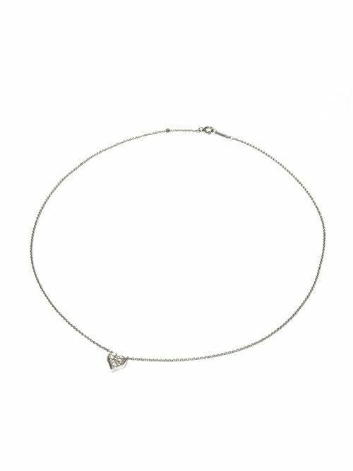 61931 TIFFANY & Co ／ ティファニー ダイヤモンド ハート ネックレス