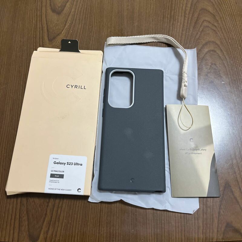 511p2713☆ CYRILL by Spigen Galaxy S23 用 ケース ソフトTPU ケース ストラップ穴付き 耐衝撃性 米軍MIL規格 衝撃吸収 薄型 軽量 