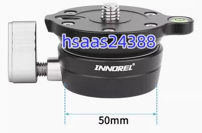 INNOREL LB50 レベリングベース カメラ用 レベラーアジャストプレート 低重心 雲台 アルミニウム合金製 3/8"オネジ 