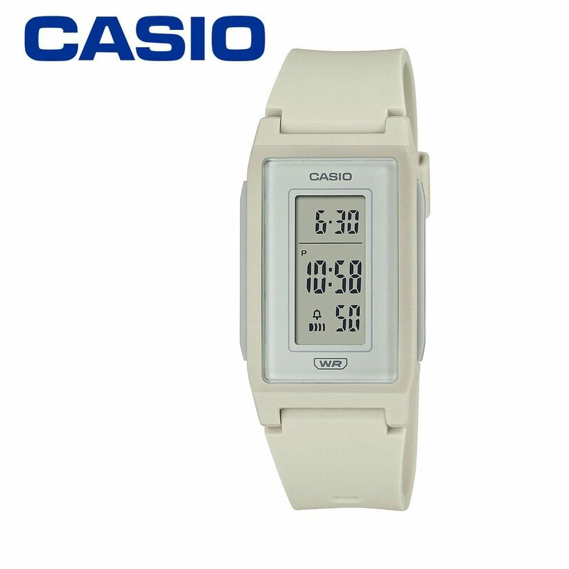 CASIO カシオ LF-10WH-8 ベージュ 腕時計 スタンダード デジタル ユニセックス レディース キッズ 女性 子供 アイボリー オフホワイト
