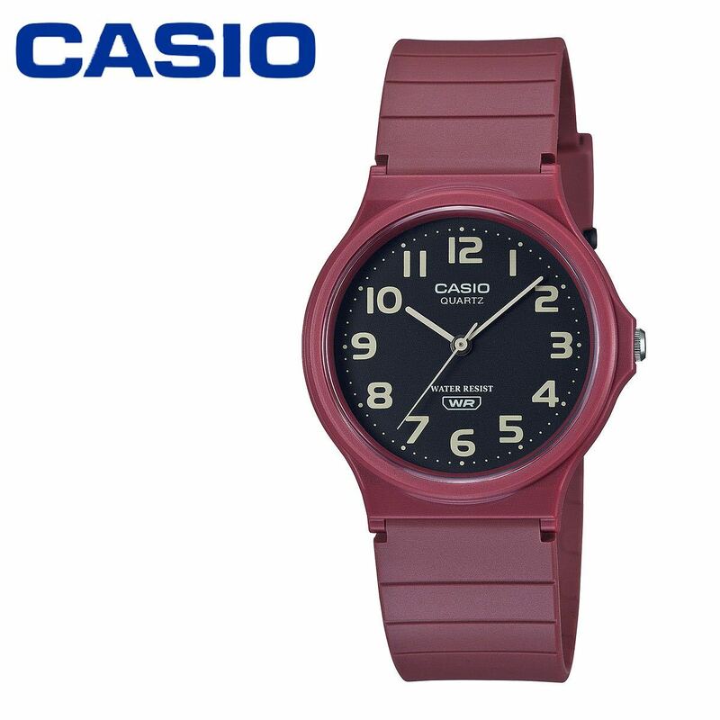 CASIO カシオ スタンダード ワイン MQ-24UC-4B アナログ レッド レディース 女性 腕時計 アースカラー ビジネス チープカシオ シンプル