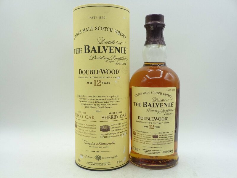 THE BALVENIE DOUBLE WOOD 12年 バルヴェニー ダブルウッド ホワイトオーク シェリーオーク シングルモルト 700ml 40％ 箱入 A5126