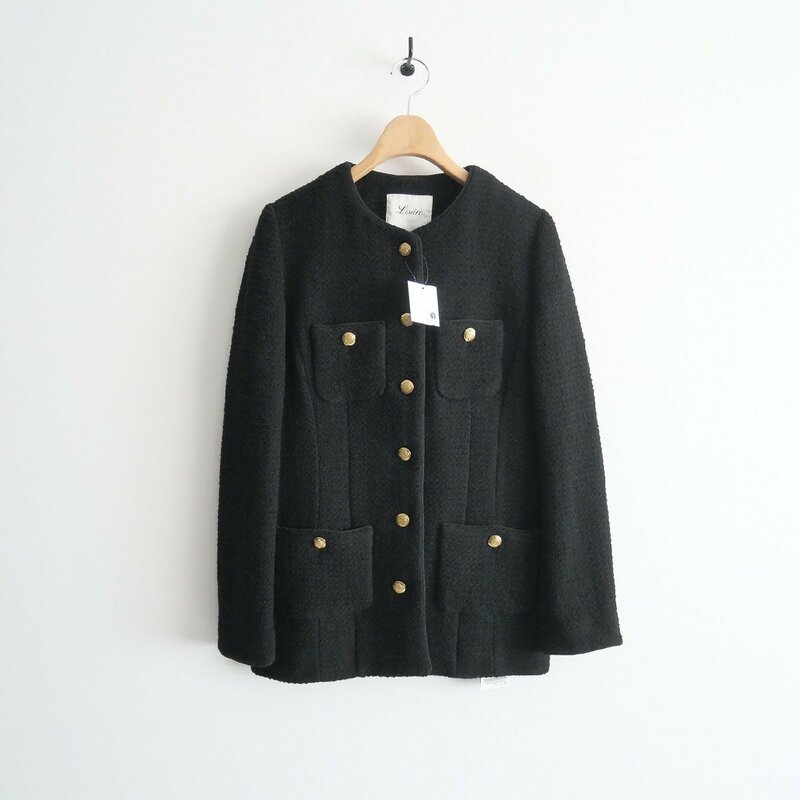 2022 / 未使用 / L'Appartement アパルトモン / Long Tweed Jacket ツイードジャケット 36 / 22010560101110 / 2304-0465