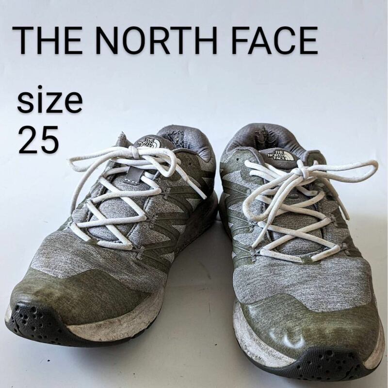 THE NORTH FACE　ザノースフェイス　スニーカー　25cm 靴 運動靴　グレー系　ノースフェイス