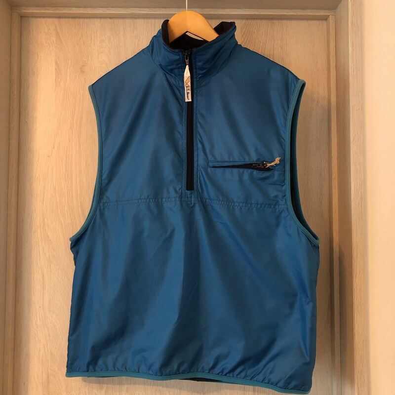 (k) 90s 90年代 L.L.Bean 中綿 ジャケット ベスト 青 ブルー サイズS 