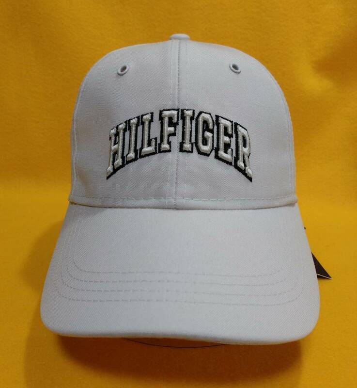新品 トミーヒルフィガー 帽子 ロゴ キャップ CAP 男女兼用 ホワイト