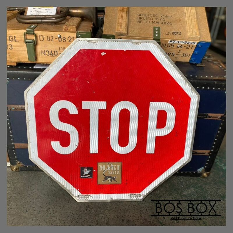 【送料無料】STOP ロードサイン 標識 レッド ●BA10N125