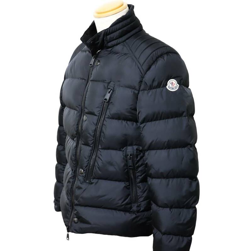 【美品】LCOSTES ダウンジャケット サイズ１ ブラック 国内正規品 モンクレール MONCLER