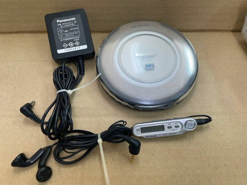 N736/Panasonic パナソニック ポータブル CDプレーヤー D SOUND SL-CT510 イヤホン リモコン 付属