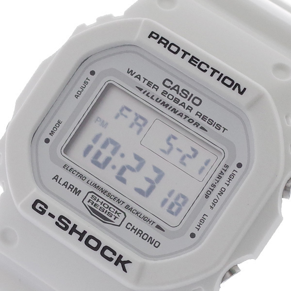 カシオ CASIO 腕時計 メンズ レディース DW-5600MW-7 Gショック G-SHOCK クォーツ ホワイト