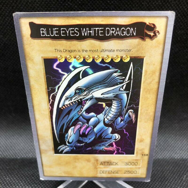 遊戯王　バンダイ版　英語表記　青眼の白龍　ふブルーアイズホワイトドラゴン キラ