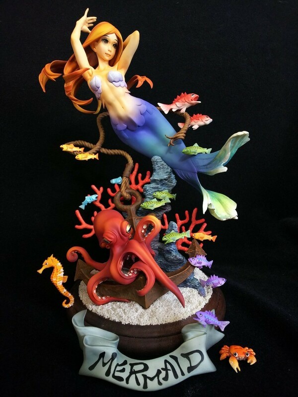 新品 North.9 人魚姫 マーメイド ヴィネット レジンキット ガレージキット ワンフェス ワンダーフェスティバル WF キャラホビ　