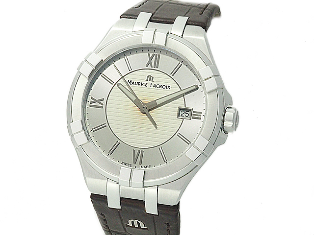 富士屋 ◆モーリスラクロア MauriceLacroix アイコン デイト AI1008-SS001-130-1 メンズ クオーツ 腕時計