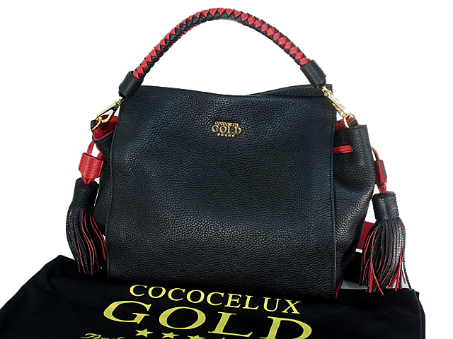 富士屋 ◆ ココセリュクス・ゴールド COCOCELUX GOLD ヘラクレス シュリンク 205DA0303 タッセル付き 3WAYバッグ