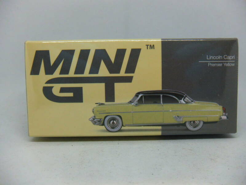 【蔵出】MINI GT #561 LINCOLN CAPRI PREMIER YELLOW ミニGT リンカーン カプリ