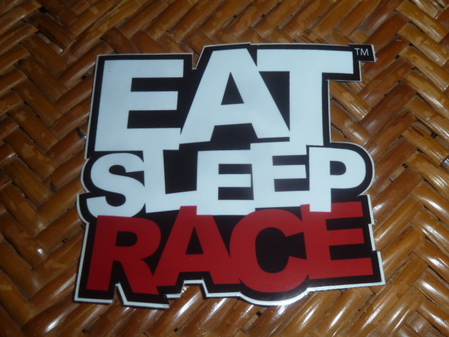 EATSLEEPRACE EAT SLEEP RACE FATLACE ステッカー 非売品 USDM JDM US シビック インテグラ EG6 EJ1 DC2 EK9 EK4 VTEC タイプR ホンダ 環状