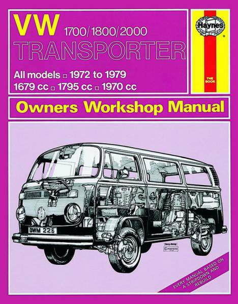 VW（フォルクスワーゲン） タイプ2 1972-1979年 英語版 整備解説書