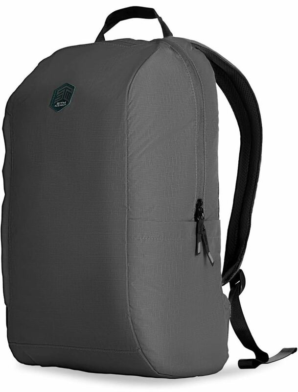 1円スタート ⑥ STM BagPack: ミニマリストの旅行とコンパクトな収納のための革新的な保護ラップトップ バックパック、ブラック