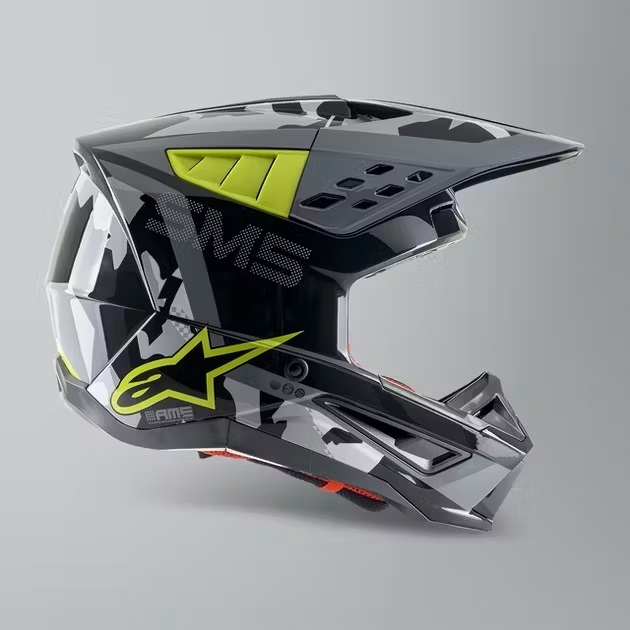 [Alpinestars] オフロードヘルメット （Lサイズ::ブラック/イエローカモ）SM5 Rover MX Helmet Anthracite Yellow Camo