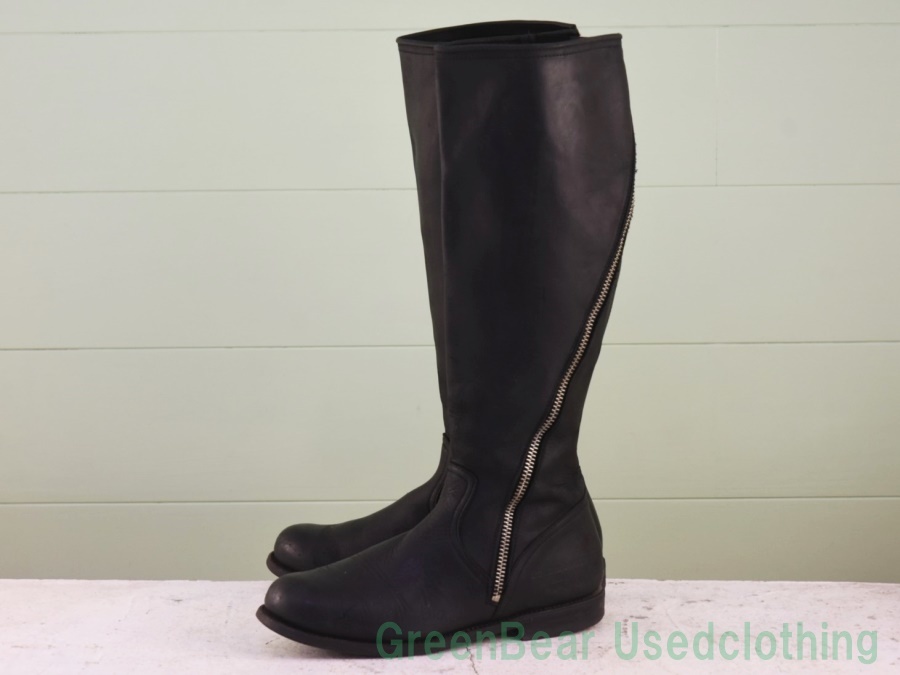 X392◆メンズ Prime Boots メンズブーツ 良い味 黒 ブラック 25cm