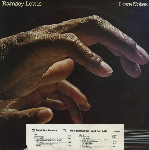 USオリジナルLP！プロモステッカー付 Ramsey Lewis / Love Notes 77年 【Columbia / PC 34696】ラムゼイ・ルイス Stevie Wonder ジャズ